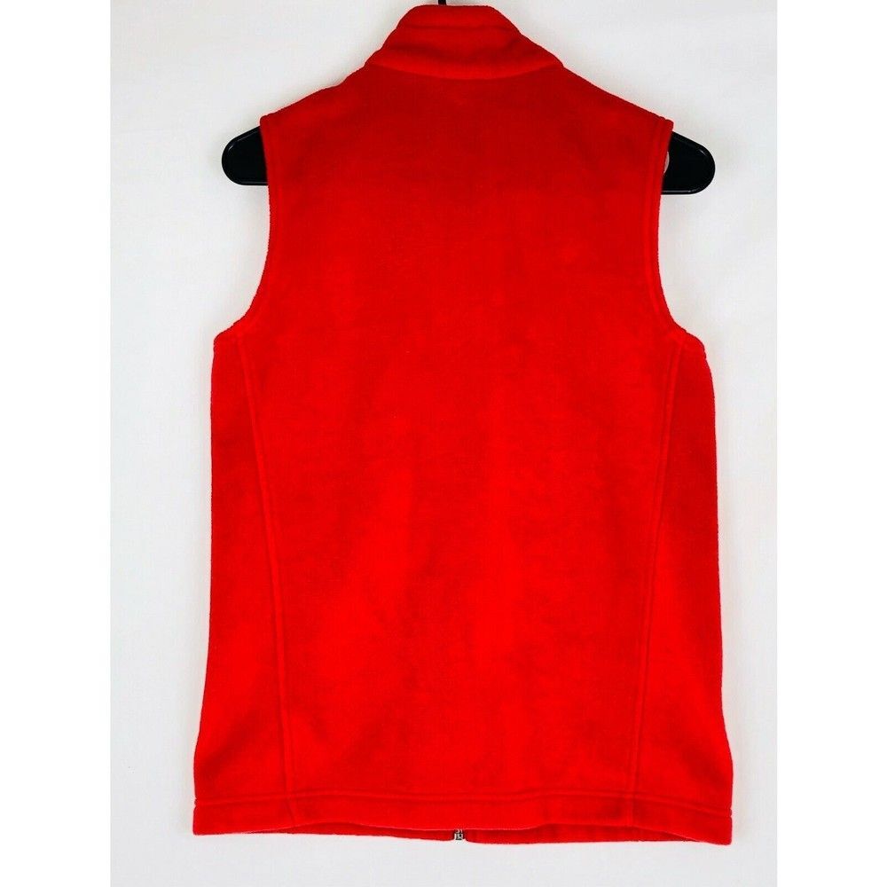 COLUMBIA Women’s Red‎ Fleece Vest Size Large 14/16